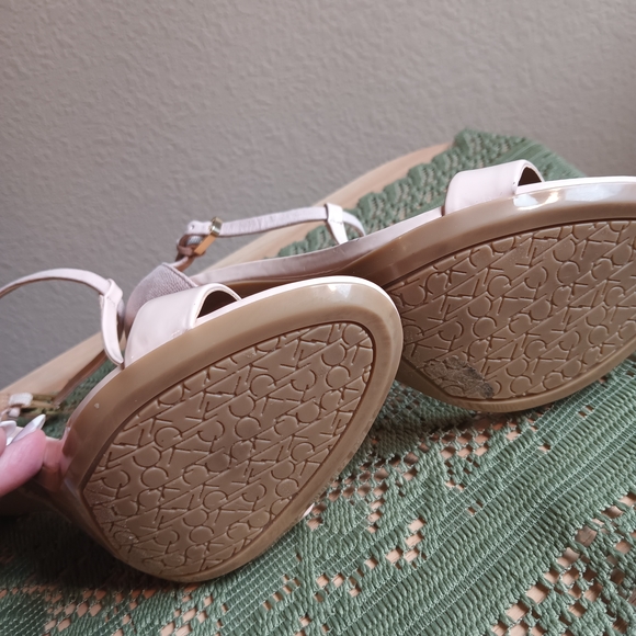 Calvin Klein Women's Pink Heeled Sandals - Picture 9 of 15